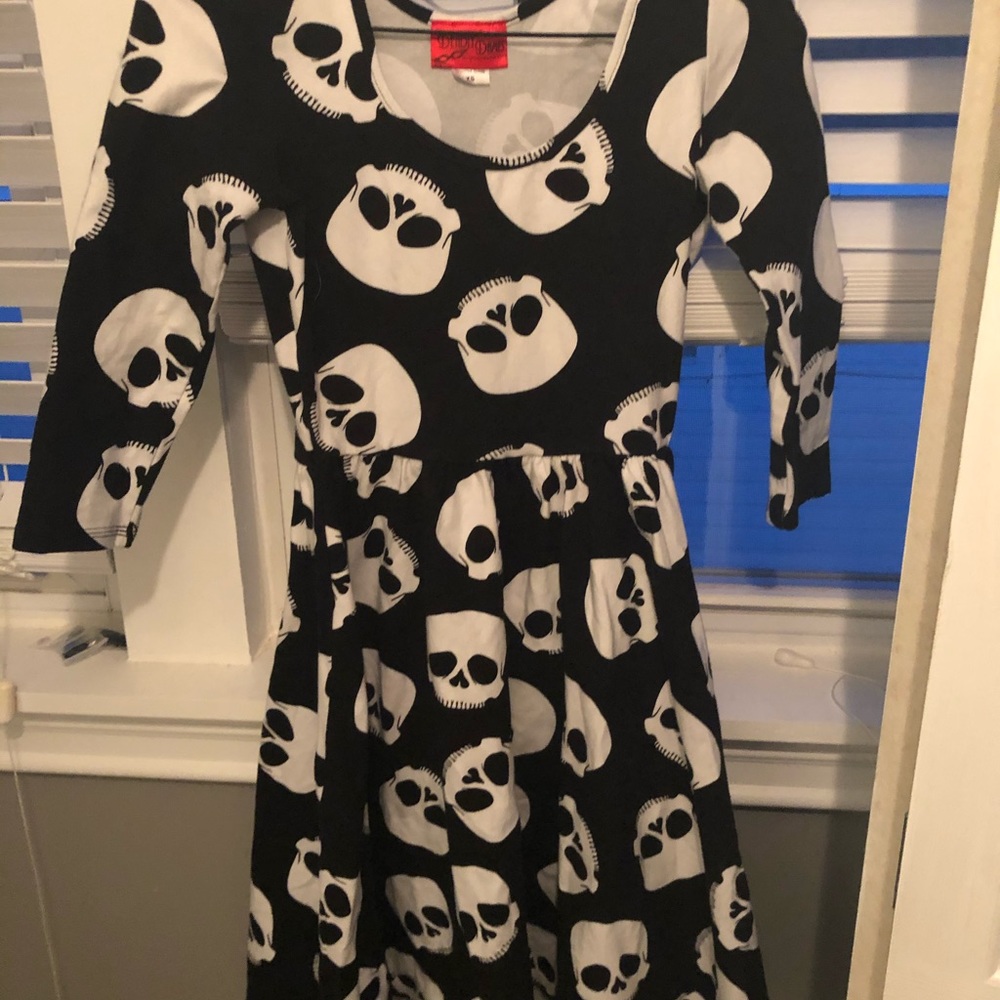 Deadly Dames hot rod honey skulls dress